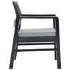 vidaXL Juego de muebles de jard&iacute;n 3 piezas pl&aacute;stico gris antracita