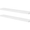 vidaXL Estantes flotantes de pared 2 uds MDF blanco para libros/DVD