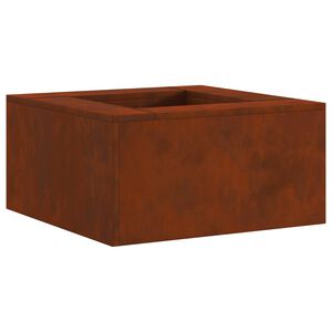 vidaXL Taz&oacute;n de fuego Oxidado 60 x 60 x 30 cm Acero autopatinable
