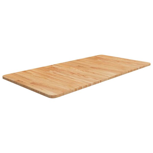 vidaXL Encimera ba&ntilde;o madera maciza tratada marr&oacute;n claro 100x50x1,5 cm