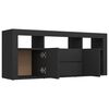 vidaXL Mueble para TV madera contrachapada negro 120x30x50 cm