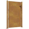 vidaXL Puerta de jard&iacute;n 100 x 125 cm Negro Con cerradura