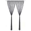 vidaXL Cortina de macramé algodón gris antracita 140x240 cm