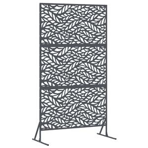 vidaXL Pantalla de Privacidad 100 x 50 x 180 cm Acero Gris antracita