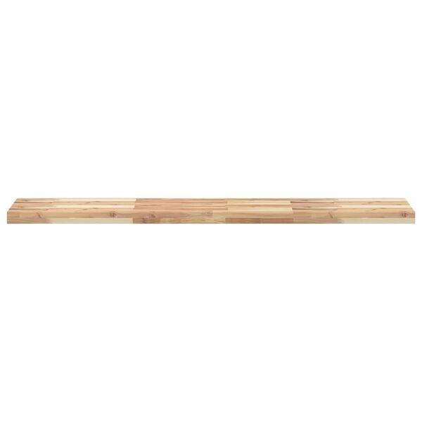 vidaXL Estantes flotantes 4 uds madera acacia sin tratar 120x30x4 cm
