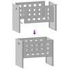 vidaXL Hoguera Marr&oacute;n 50 x 30 x 40 cm Acero