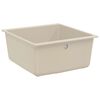 vidaXL Lavabo Beige 430 x 460 mm 80% Cuarzo y 20% Resina