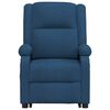 vidaXL Sillón de masaje elevable de tela azul