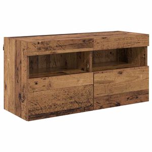 vidaXL Mueble de TV Montado en la Pared 80 x 30 x 40 cm Madera Vieja