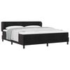 vidaXL Cama tipo Box Spring con colch&oacute;n Negro 180 x 200 cm Terciopelo