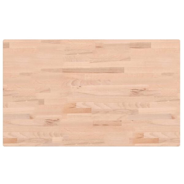 vidaXL Encimera de ba&ntilde;o madera maciza de haya 100x60x2,5 cm