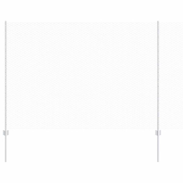 vidaXL Valla con Poste Plateado 1,6 x 25 m Acero