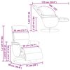 vidaXL Sill&oacute;n reclinable masaje con reposapi&eacute;s cuero sint&eacute;tico negro