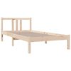 vidaXL Estructura cama individual sin colch&oacute;n madera maciza 90x190 cm