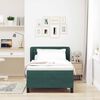 vidaXL Cama tipo Box Spring Verde oscuro 90 x 200 cm Terciopelo