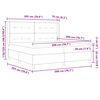 vidaXL Cama tipo Box Spring con colch&oacute;n Rosa 200 x 200 cm Terciopelo