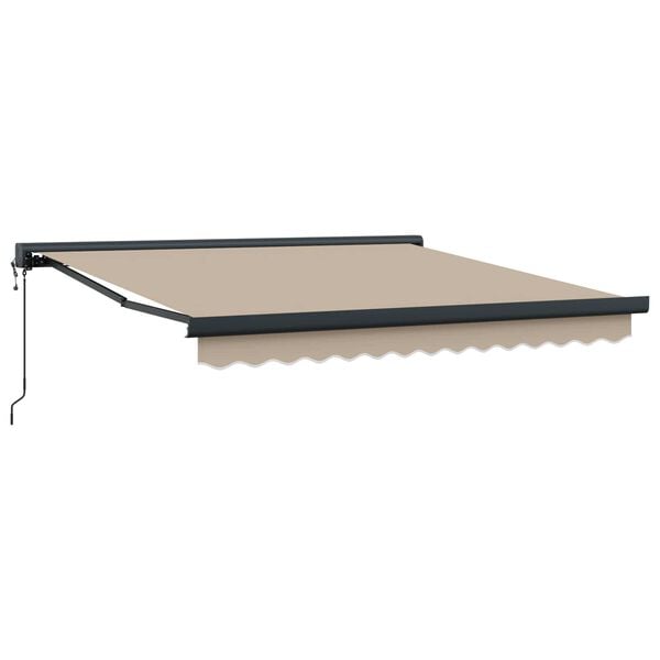 vidaXL Toldo Beige 300 x 250 cm Poli&eacute;ster y Aluminio