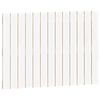 vidaXL Cabecero de cama pared madera maciza pino blanco 82,5x3x60 cm