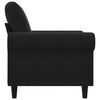 vidaXL Sill&oacute;n de terciopelo negro 60 cm