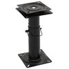 vidaXL Pedestal de asiento de barco giratorio 360&deg; ajustable acero