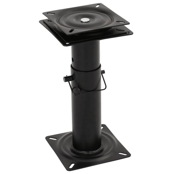 vidaXL Pedestal de asiento de barco giratorio 360&deg; ajustable acero