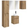 vidaXL Juego de Muebles de Ba&ntilde;o 5 uds. Roble artisan