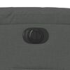 vidaXL Sill&oacute;n el&eacute;ctrico reclinable elevable de tela gris oscuro