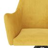 vidaXL Sillas de comedor 2 unidades terciopelo amarillo