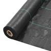 vidaXL Estera de control de malezas y ra&iacute;ces PP 2x100 m negro