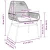 vidaXL Conjunto de Comedor de Jard&iacute;n 7 pcs Marr&oacute;n rat&aacute;n sint&eacute;tico
