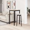 vidaXL Mesa de Bar Natural 110 x 55 x 105 cm Madera de pino macizo