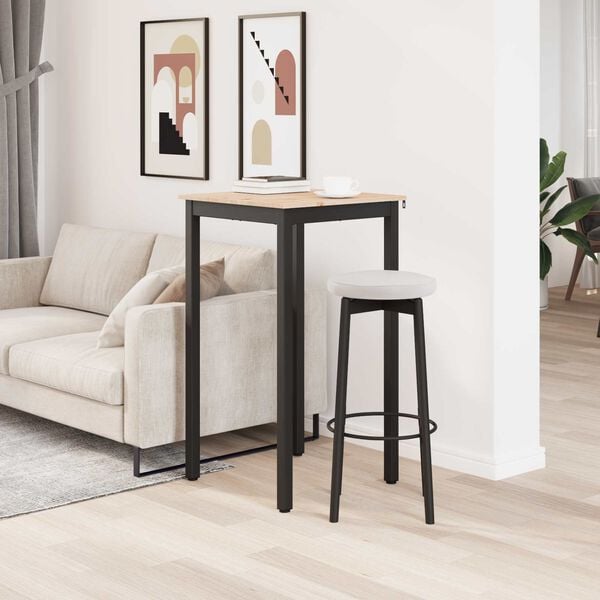 vidaXL Mesa de Bar Natural 110 x 55 x 105 cm Madera de pino macizo