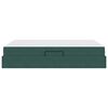 vidaXL Cama con almacenamiento y colchón Verde oscuro 140 x 200 cm
