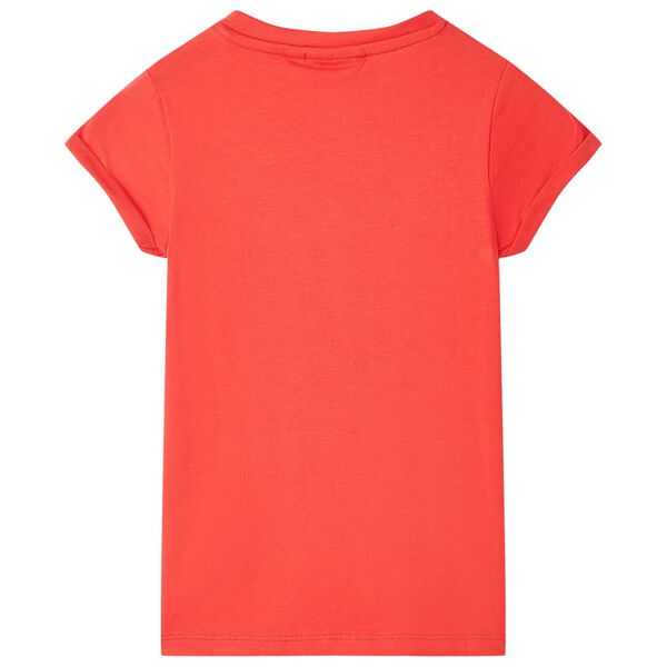 Camiseta infantil color rojo 128