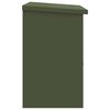 vidaXL Caja de entrega de paquetes Verde oliva 47.5 x 38 x 59 cm Acero
