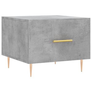 vidaXL Mesa de centro madera de ingenier&iacute;a gris hormig&oacute;n 50x50x40 cm