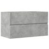 vidaXL Armario pared ba&ntilde;o madera ingenier&iacute;a gris hormig&oacute;n 80x38,5x45cm