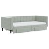 vidaXL Sof&aacute; cama nido con cajones terciopelo gris claro 90x190 cm
