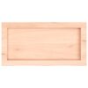 vidaXL Estante de pared madera maciza roble sin tratar 60x30x(2-6) cm