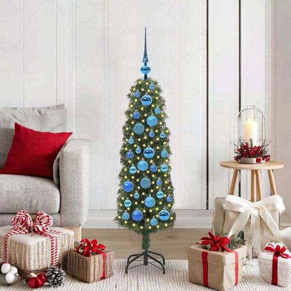 vidaXL &Aacute;rbol de Navidad artificial Verde 120 cm PVC, Acero y Pl&aacute;stico