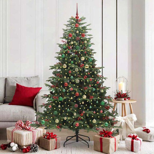 vidaXL &Aacute;rbol de Navidad artificial Verde 180 cm PVC, Metal y Pl&aacute;stico