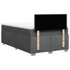 vidaXL Cama box spring con colch&oacute;n tela gris oscuro 120x200 cm