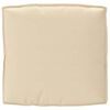 vidaXL Coj&iacute;n de pal&eacute; para asiento Beige 80 x 80 x 12 cm Tela Oxford