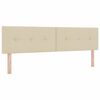 vidaXL Cama tipo Box Spring con colch&oacute;n Crema 180 x 200 cm tela