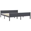 vidaXL Estructura de cama 4 cajones madera pino gris oscuro 180x200 cm