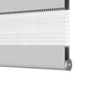 vidaXL Estor cebra gris claro 160x200cm tejido ancho 155,9cm poli&eacute;ster