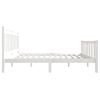vidaXL Estructura de cama de madera maciza blanca 160x200 cm