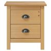 vidaXL Mesitas de noche Hill 2 uds madera maciza de pino 46x35x49,5 cm