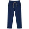 vidaXL Pantalones infantiles con cord&oacute;n azul marino 128