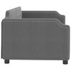 vidaXL Sofá cama sin colchón tela gris oscuro 80x200 cm